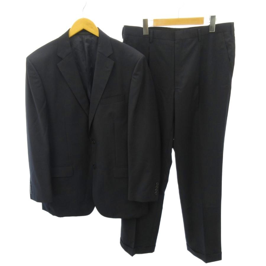 【極美品】Ermenegildo Zegna ブラック 2Bセットアップスーツ エルメネジルドゼニア Ermenegildo Zegna 美品 スーツ セットアップ
