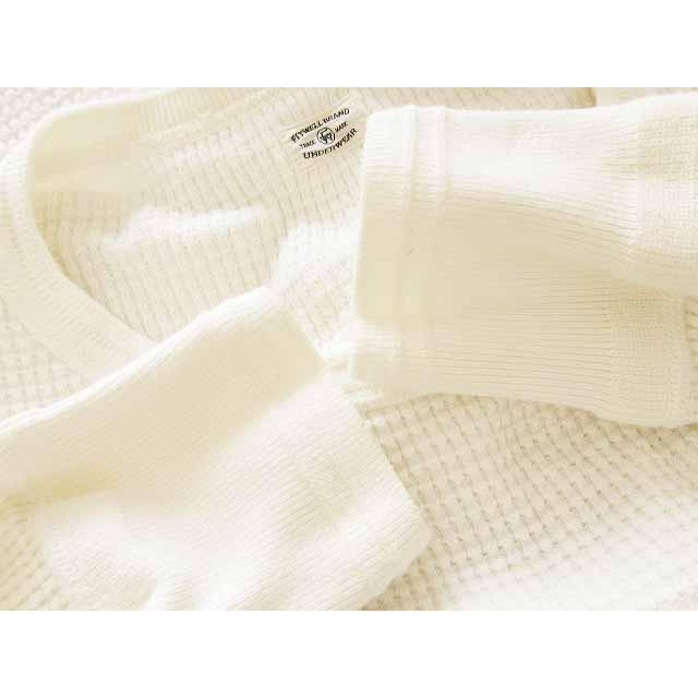 【中古】ザフィットウェルブランド THE FHITWEAL BRAND カットソー 長袖 ワッフル生地 コットン 100 無地 白 38 メンズ ザフィットウェルブランド THE FHITWEAL BRAND カットソー 長袖