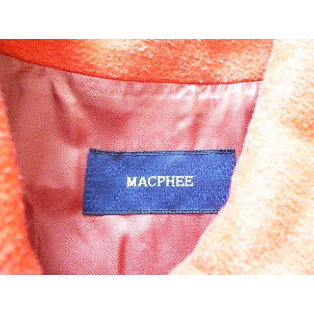マカフィー MACPHEE トゥモローランド Pコート カラー ウール ミドル