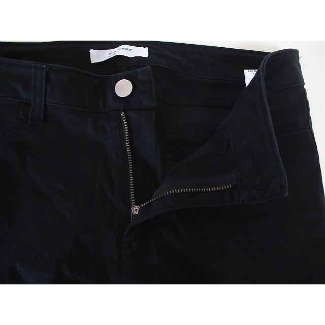 SALENEW大人気! バックナンバー BACK NUMBER スキニーパンツ 無地 パンツ 黒 L レディース 美品 backnumber メンズウールパンツ L