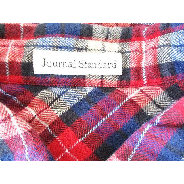 journal standard luxe 長袖シャツ 赤ネイビーチェック柄 ジャーナル