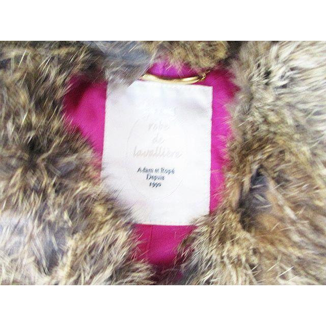 ローブドシャンブル robe de chambre アダムエロペ ツイード ファー  