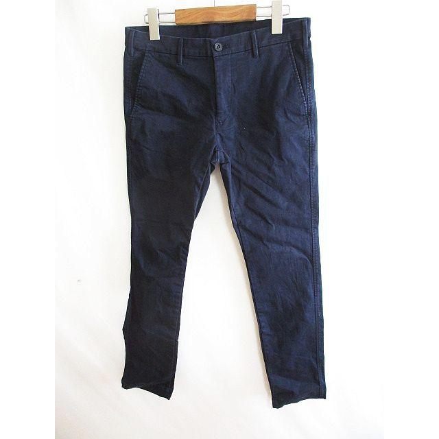 中古 ユニクロ Uniqlo コットン チノパン ロング パンツ ネイビー 76cm メンズ ベクトル 古着 126 ブランド古着販売のベクトル 通販 Yahoo ショッピング