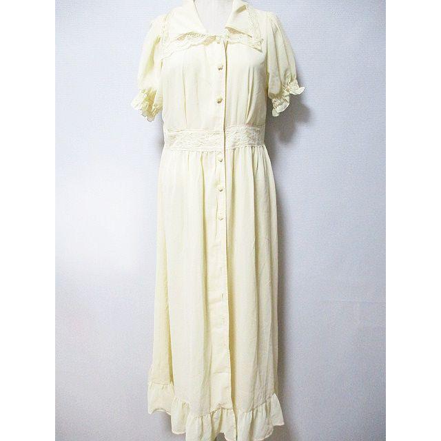 中古 イートミー Eatme ワンピース ロング レース 衿付き クリーム色 04 M レディース ベクトル 古着 126 ブランド古着販売のベクトル 通販 Yahoo ショッピング