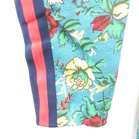 中古 未使用品 グッチ Gucci ジャンプスーツ サロペット オールインワン スリーライン 花柄 ニット 大きい ブルー 赤 紺 ネイビー グリーン Xxxl 135 ブランド古着販売のベクトル 通販 Yahoo ショッピング