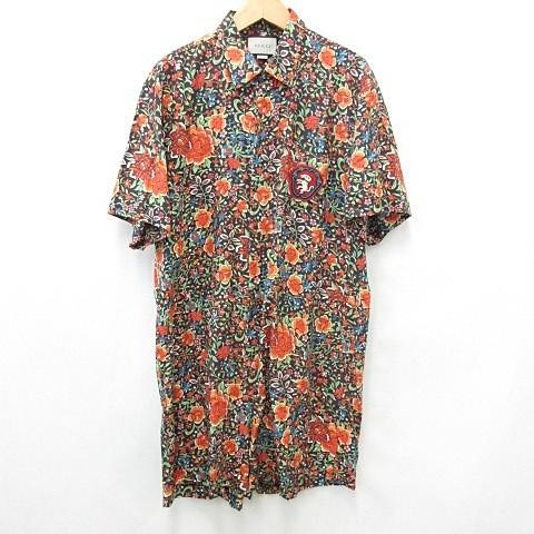 未使用品 グッチ GUCCI オールインワン シャツ ショートパンツ 半袖 花