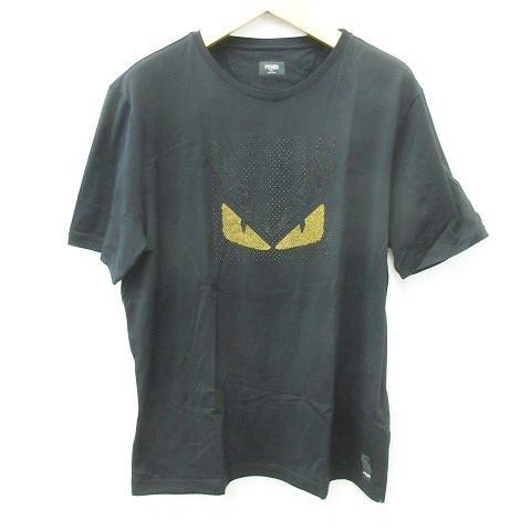 未使用品 フェンディ FENDI Tシャツ カットソー 半袖 丸首 モンスター 