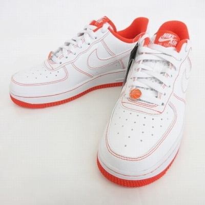 手数料安い 中古 未使用品 ナイキ スニーカー Air Force 1 07 Lv8 Emb ローカット メッシュ ホワイト オレンジ 24 5 Ct2585 100 メンズ レディース ベクトル 古着 超特価激安 Clearchannel Com Br
