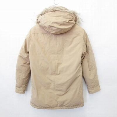 中古 ジーユー Gu コート ダウンコート フード フェイクファー 無地 ベージュ 黒 ブラック S メンズ ベクトル 古着 135 ブランド古着販売のベクトル 通販 Yahoo ショッピング