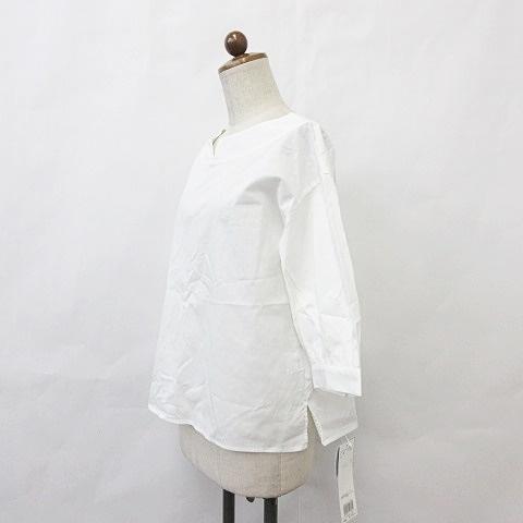 中古 未使用品 ナチュラルビューティーベーシック Natural Beauty Basic ブラウス シャツ 七分袖 丸首 プルオーバー ストレッチ 綿 白 M ベクトル 古着 135 ブランド古着販売のベクトル 通販 Yahoo ショッピング
