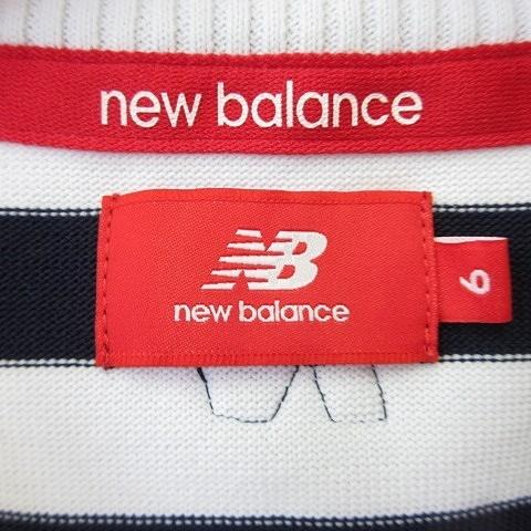 中古 ニューバランス New Balance ベスト ゴルフ ニット プルオーバー 丸首 ロゴ 文字 イラスト ボーダー 白 紺 ホワイト ネイビー 6 メンズ 135 ブランド古着販売のベクトル 通販 Yahoo ショッピング