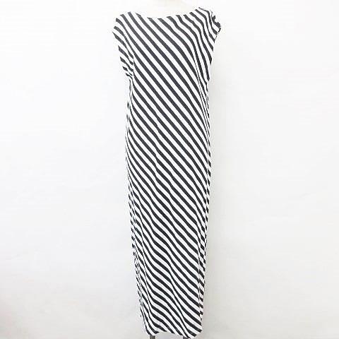 中古 ギャップ Gap ワンピース ノースリーブ 丸首 ロング ストライプ 綿 白 黒 M レディース ベクトル 古着 135 ブランド古着販売のベクトル 通販 Yahoo ショッピング