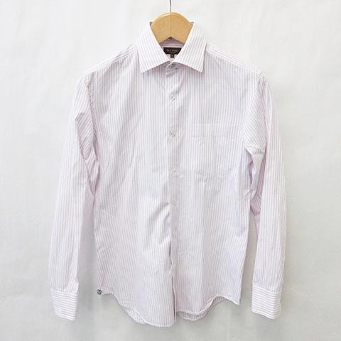 ポールスミスコレクション Paul Smith Collection シャツ ワイシャツ 長袖 ストライプ 綿 コットン ピンク 白 ホワイト M メンズ 135 ブランド古着販売のベクトル 通販 Yahoo ショッピング
