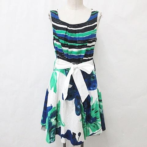 リナシメント RINASCIMENTO ワンピース ノースリーブ 丸首 ひざ丈  