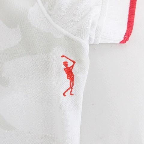 マークアンドロナ ゴルフ ウェア シャツ ハーフジップ 半袖 カモフラ