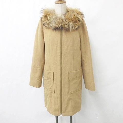 ルール RULe コート ノーカラーコート ファー衿 長袖 ジップアップ  