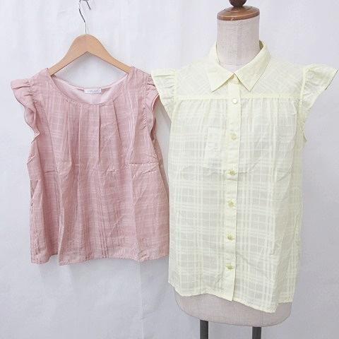 未使用品 コルザ COLZA ブラウス シャツ 2枚セット ノースリーブ 