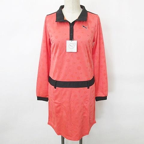 PUMA 未使用品 プーマ GOLF ゴルフ ワンピース 長袖 スタンドカラー 総