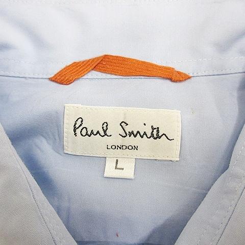 ポールスミス PAUL SMITH シャツ カジュアルシャツ 長袖 コットン 青 ブルー L メンズ｜vectorpremium｜03