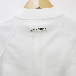 パーリーゲイツ PEARLY GATES ジャックバニー Jack Bunny!! ゴルフ 2023年モデル ニット セーター 半袖 ハイネック ホワイト 白 5 メンズ｜vectorpremium｜08