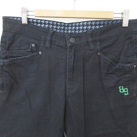 パーリーゲイツ ストレッチ パンツ ブラック 千鳥 チェック サイズ00 パーリーゲイツ PEARLY GATES パンツ ゴルフ ストレッチ 千鳥柄