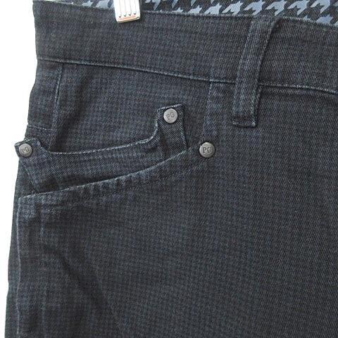 パーリーゲイツ ストレッチ パンツ ブラック 千鳥 チェック サイズ00 パーリーゲイツ ストレッチ パンツ ブラック 千鳥 チェック サイズ00