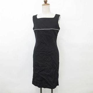 クレイサス CLATHAS ワンピース 膝丈 ノースリーブ スクエアネック 