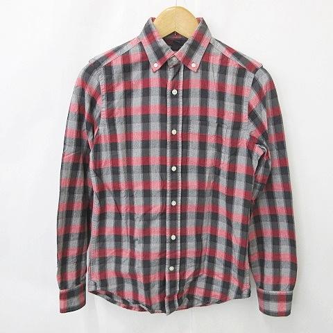 GAP ギャップ シャツ 2枚セット 長袖 ボタンダウン チェック ブルー 