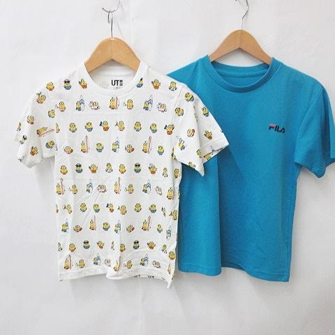 ユニクロ UNIQLO フィラ FILA Tシャツ カットソー 2枚セット 半袖 丸首 