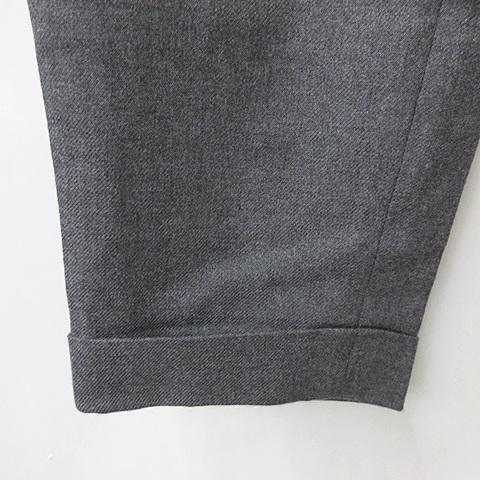 ミスタージェントルマン　ウールスラックス　ウールワイドパンツ　黒　ブラック　M ミスタージェントルマンウールスラックスウールワイドパンツ黒