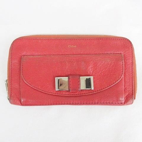 Chloe クロエ CHLOE 長財布 ラウンドファスナー 小銭入れ 札入れ