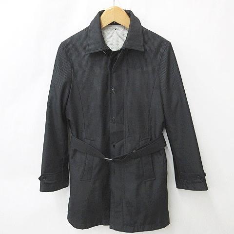 ユキオ　　千鳥柄　コート　ロングコート　比翼　ステンカラー ヨシユキコニシ フィッチェ コレツィオーネ FICCE COLLEZIONE ステン