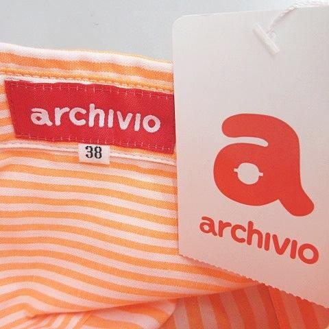 未使用品 アルチビオ archivio ワンピース シャツワンピ ノースリーブ 