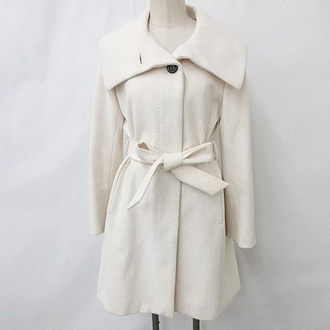 【新品】FENNELフェンネル 毛100%ノーカラーチェスターコートオフホワイト 新品】FENNELフェンネル 毛100%ノーカラーチェスターコートオフ