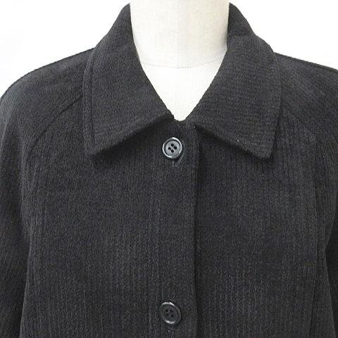 penny jule ペニージュール コート ステンカラー シングル ウール 黒