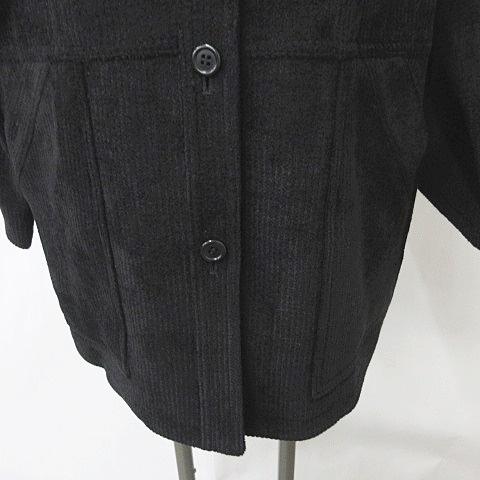 penny jule ペニージュール コート ステンカラー シングル ウール 黒