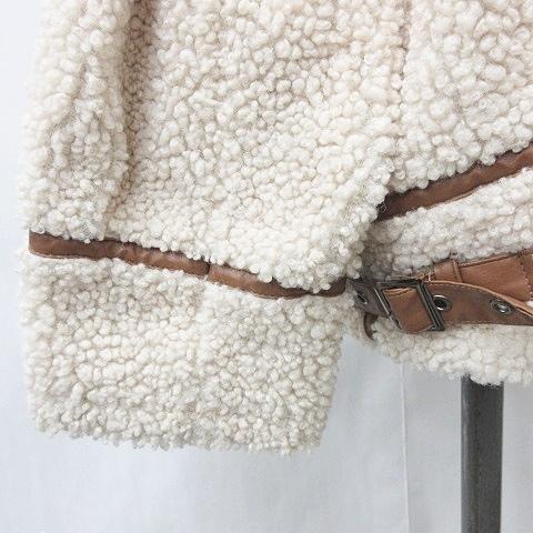 GORGE ゴージ コート ジャケット ジップアップ ボア ベージュ ブラウン 