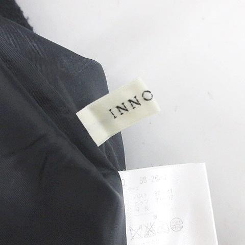 イノウェーブ innowave コート ロング丈 ジップアップ フード ウール 