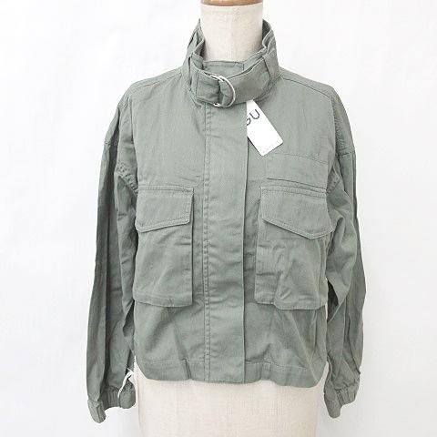 未使用品 ジーユー GU ジャケット ミリタリー クロップド