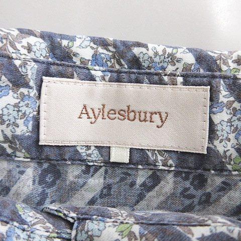 アリスバーリー Aylesbury シャツ ブラウス 長袖 レース フリル 総柄