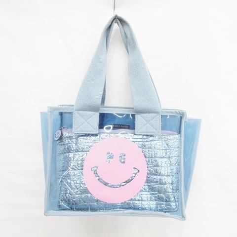 PEARLY GATES] スマイルロゴアートワーク保冷トートバッグBL