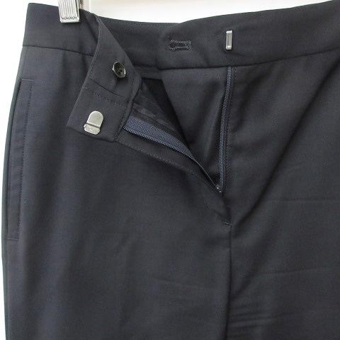 theory（セオリー） パンツ スラックス ロング丈 ストレッチ ウール 紺