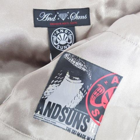 アンドサンズ ANDSUNS コート ジャケット ジップアップ フード ボア
