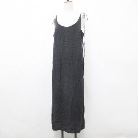 ZARA キャミワンピース ブラック M ZARA（ザラ） ワンピース キャミワンピ ロング ブラック 黒 M