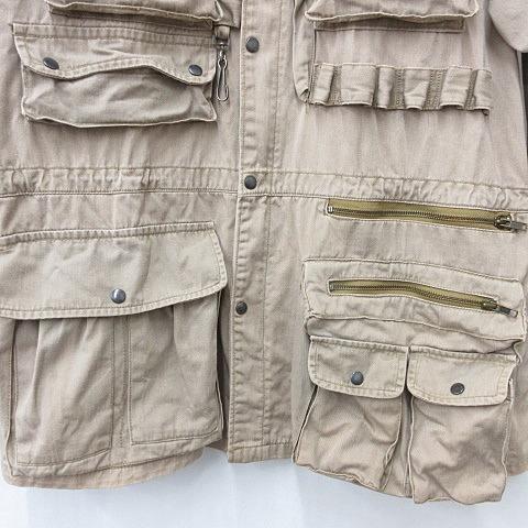 【中古】ラルフローレン RALPH LAUREN フォトグラファージャケット サファリジャケット ヴィンテージ ベージュ L POLO RALPH LAUREN（ポロ・ラルフローレン） ラルフローレン RALPH