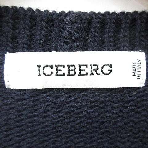 アイスバーグ ICEBERG ニット セーター 長袖 丸首 アーガイル柄