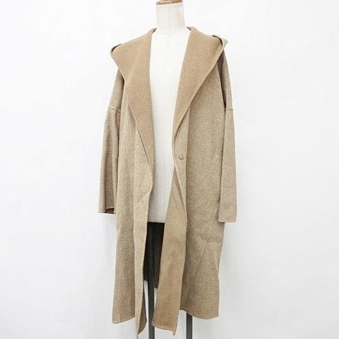 【中古】未使用品 ブラーミン BRAHMIN コート ロング ダブル フード 茶 ブラウン ベージュ 38 レディース 未使用品 ブラーミン BRAHMIN コート ロング ダブル フード ドロップ
