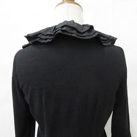 ユキトリイ YUKI TORII ジャケット 長袖 Vネック フリル ペプラム 