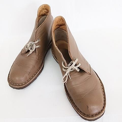 【中古】ジルサンダー JIL SANDER クラークス clarks ブーツ チャッカブーツ レザー ブラウン 茶 7 ☆AA★ メンズ ジルサンダー JIL SANDER クラークス clarks ブーツ チャッカブーツ