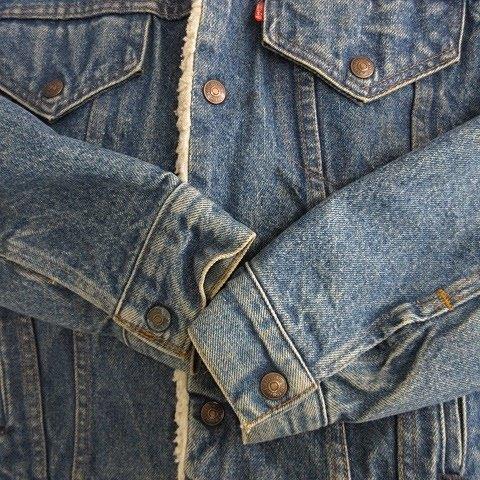 【中古】リーバイス Levi's 70’ｓ ジャケット Ｇジャン ヴィンテージ ボア デニム ブルー 34 ☆AA★ メンズ Levi's（リーバイス） Levi's 70's ジャケット Gジャン ヴィンテージ